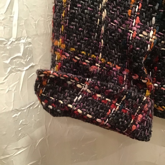 Coldwater Creek Tweed Zip Front Blazer, Size PM - Picture 4 of 8